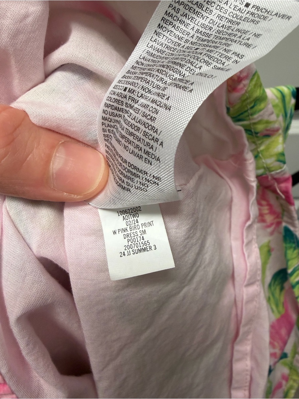 Janie and Jack Pink Tropical Bird Parrot Print Sundress - Picture 6 of 6